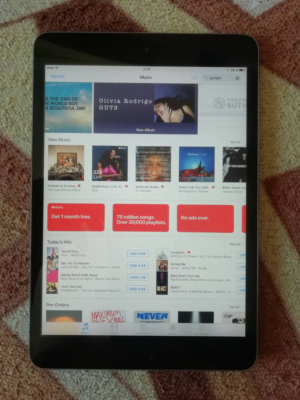 Apple iPad mini 7.9" A1432 Wi-Fi 16GB foto 2