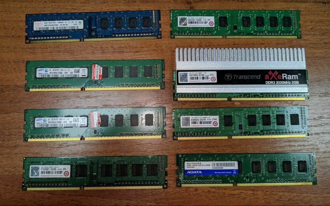DDR3 2GB, 4GB, 8GB