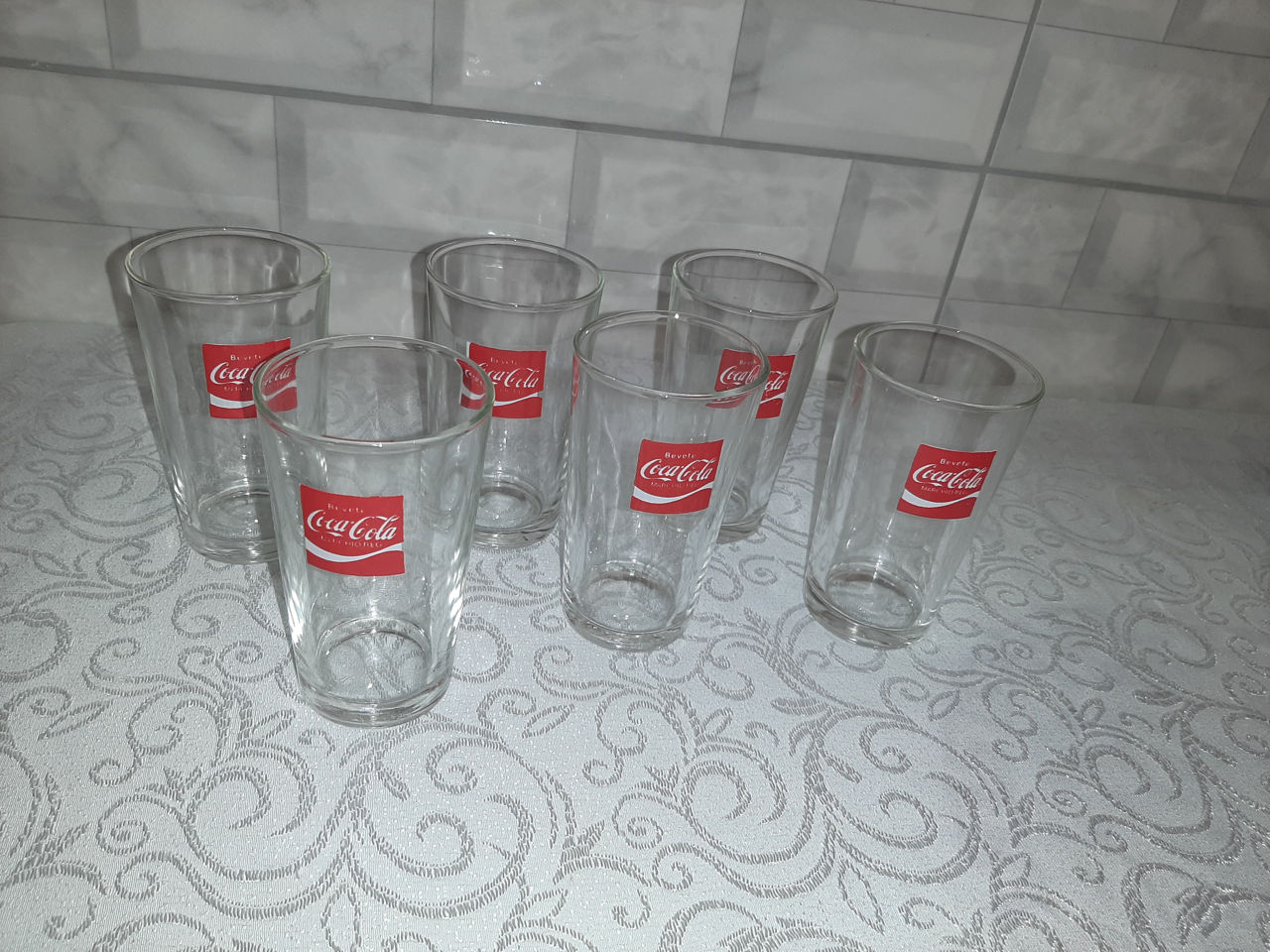 6 pahare Vintage Coca-Cola 100lei фото 3.