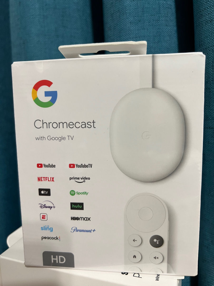 Chromecast with Google Android TV HD. Cutie sigilata. Last Version.