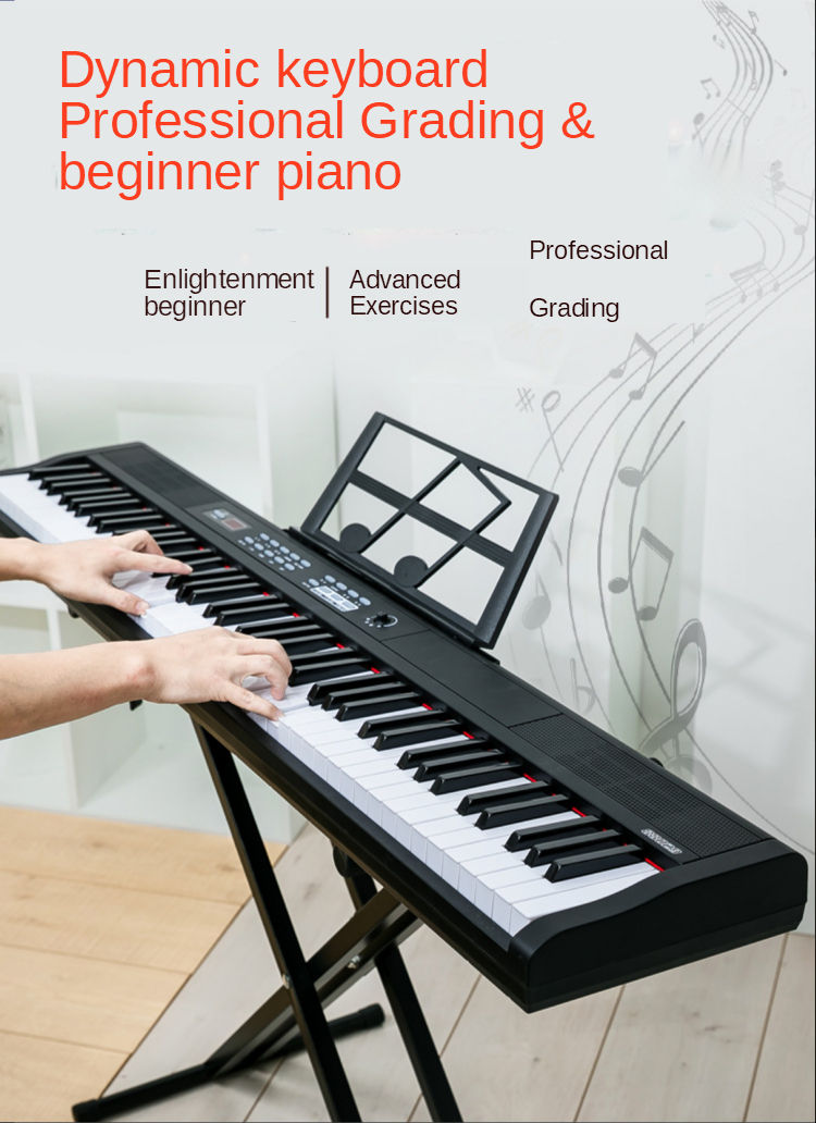 Синтезатор Professional 88K, 88 клавиш, 128 полифония, активная и взвешенная клавиатура, MIDI, Новый фото 5