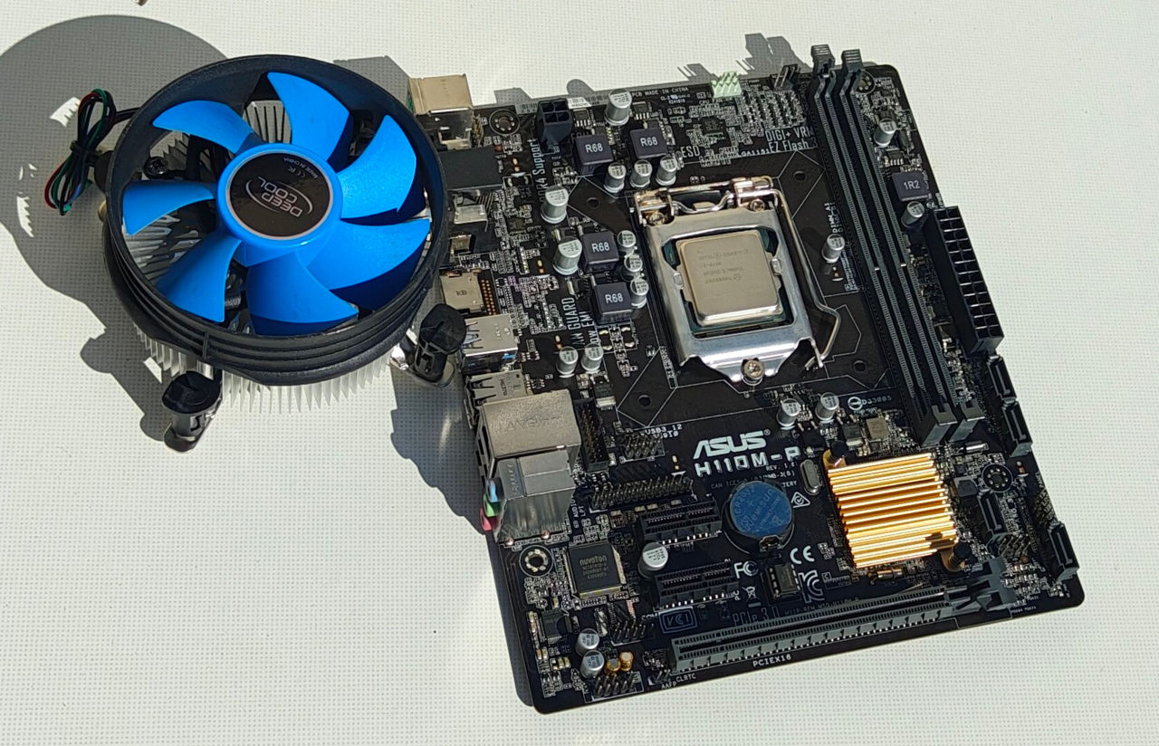 Asus H110M-R + i3 6100 фото 2