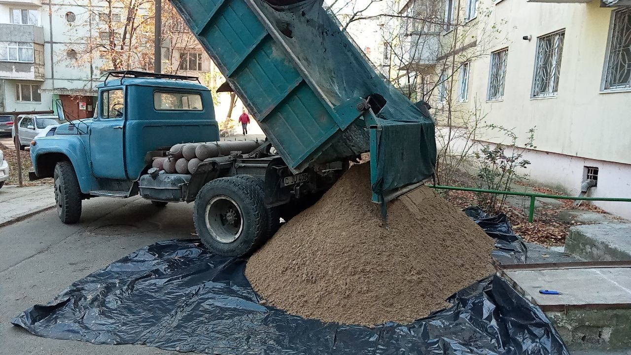 Granule polistiren * Полусухая стяжка * гранулы * утепление foto 3