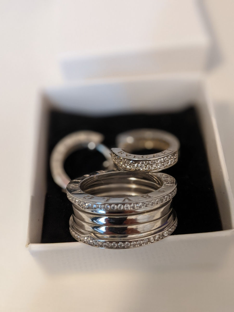 BVLGARI серебро кольцо + серьги