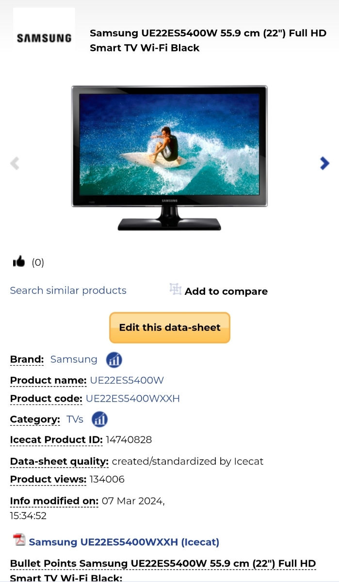 Televizor Samsung Smart tv 22inch  foto 4