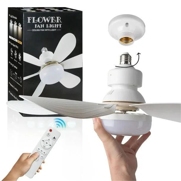 Ventilator de tavan si lumina LED 2 in 1 cu telecomanda foto 0