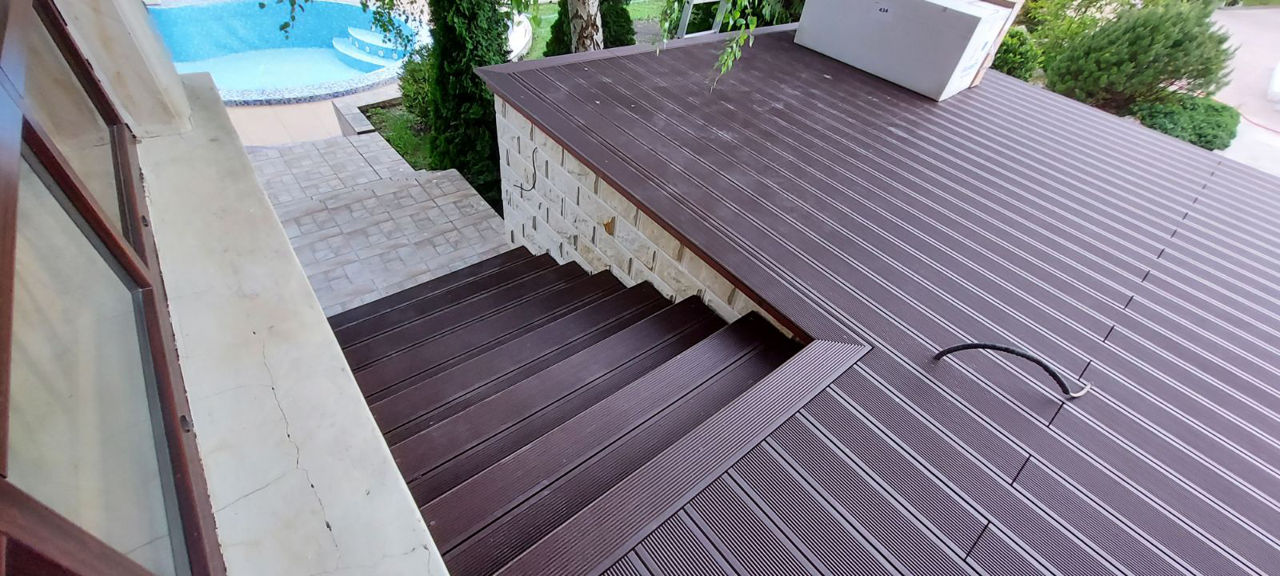 Balustrade din profile wpc lemn plastifiat decking (террасная доска)древесно-полимерный композит foto 18