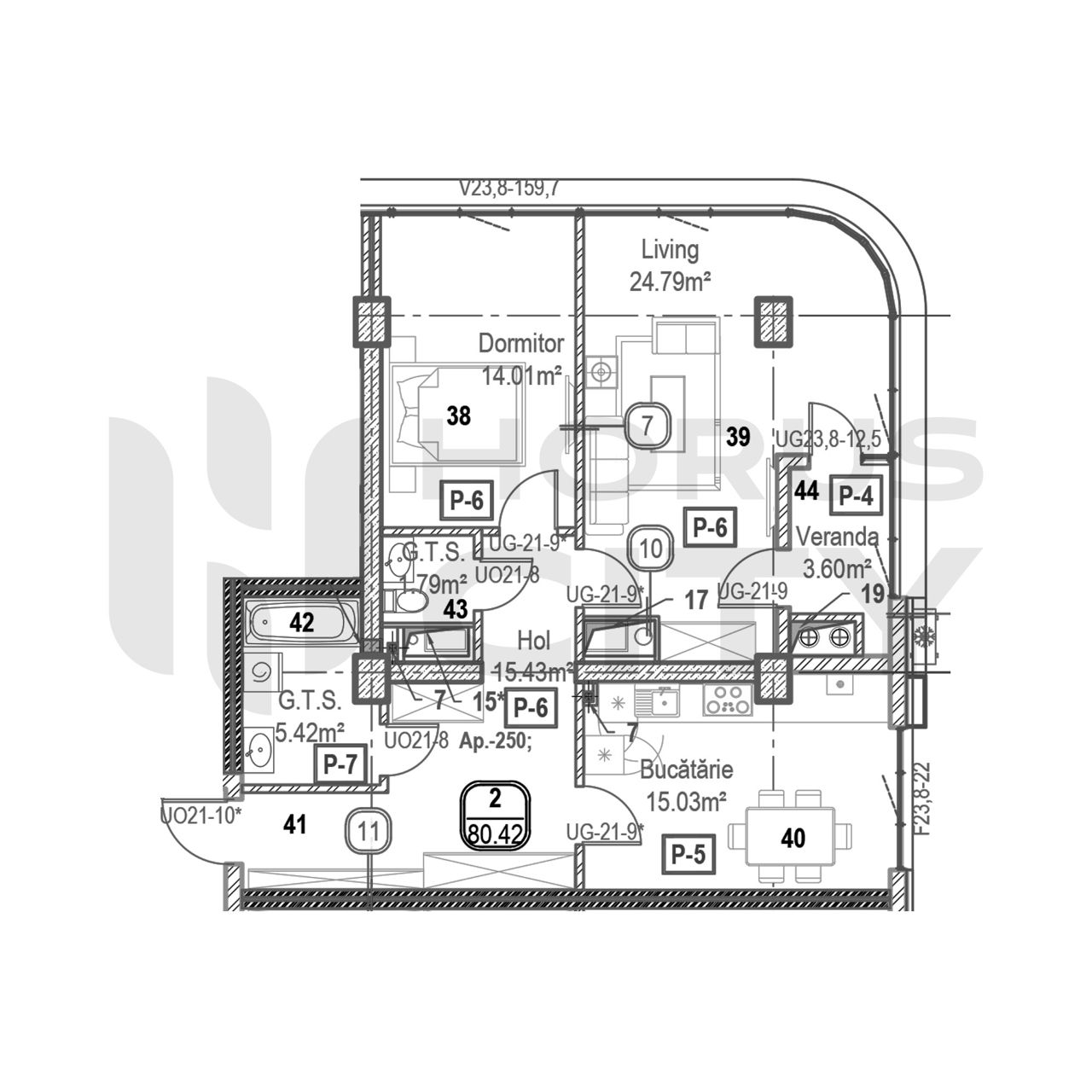 Apartament cu 2 camere, 81 m², Râșcani, Chișinău foto 0