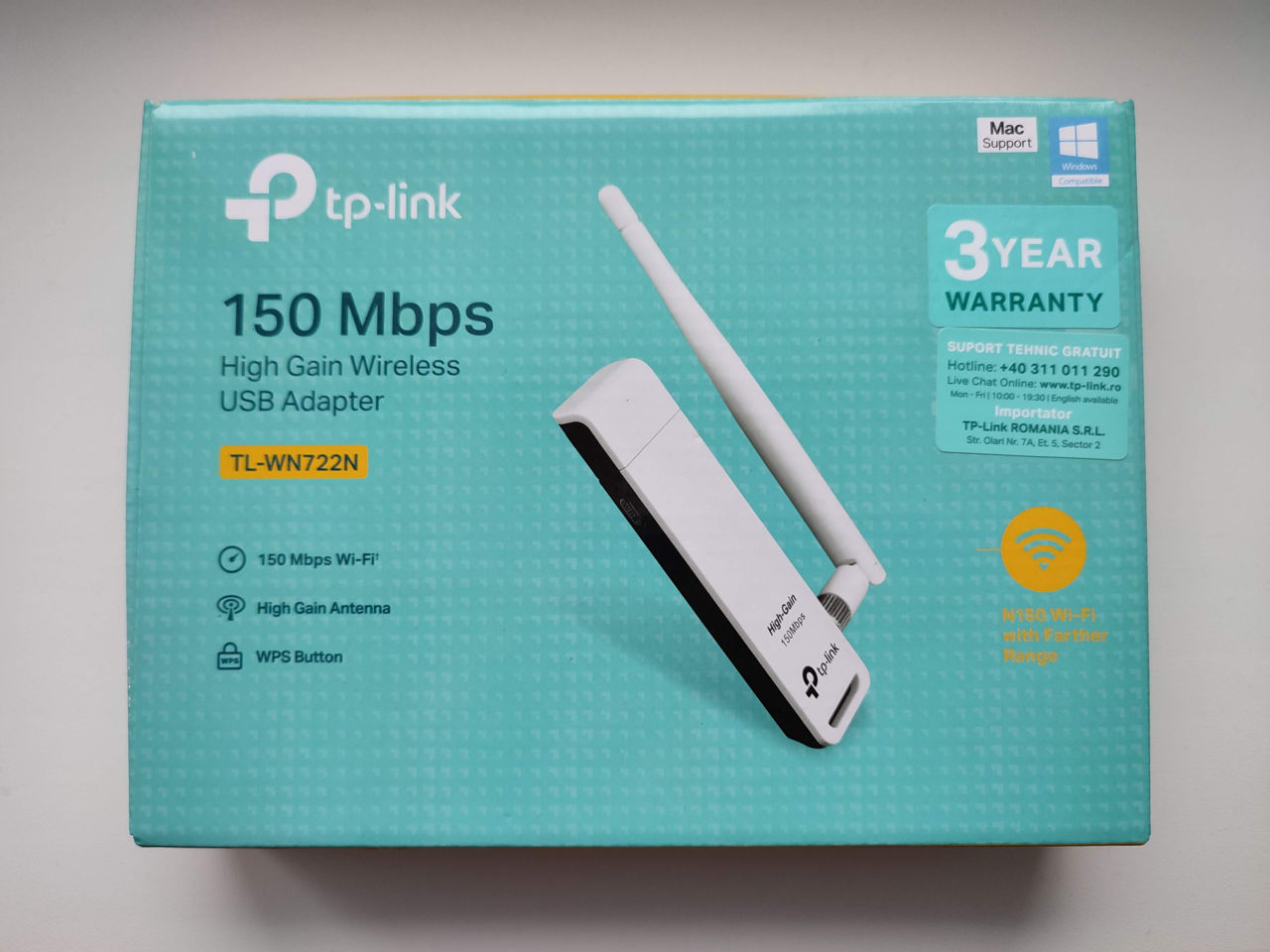 TP-Link TL-WN722N Wi-Fi USB адаптер