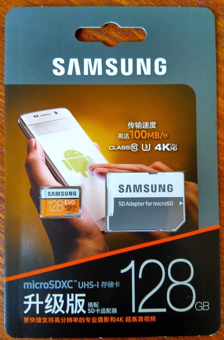 MicroSD Samsung на 128 Гигабайт. Оригинал!