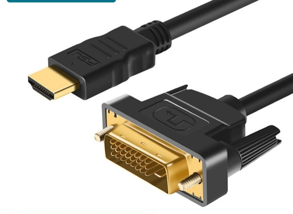 Cable hdmi- to dvi-d 24+1  1-2-3-метра, DVI-D-VGA  адаптер foto 1