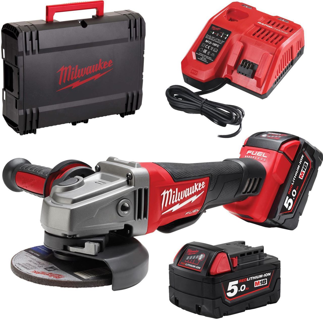 Болгарка Milwaukee M18 CAG-115X-502C