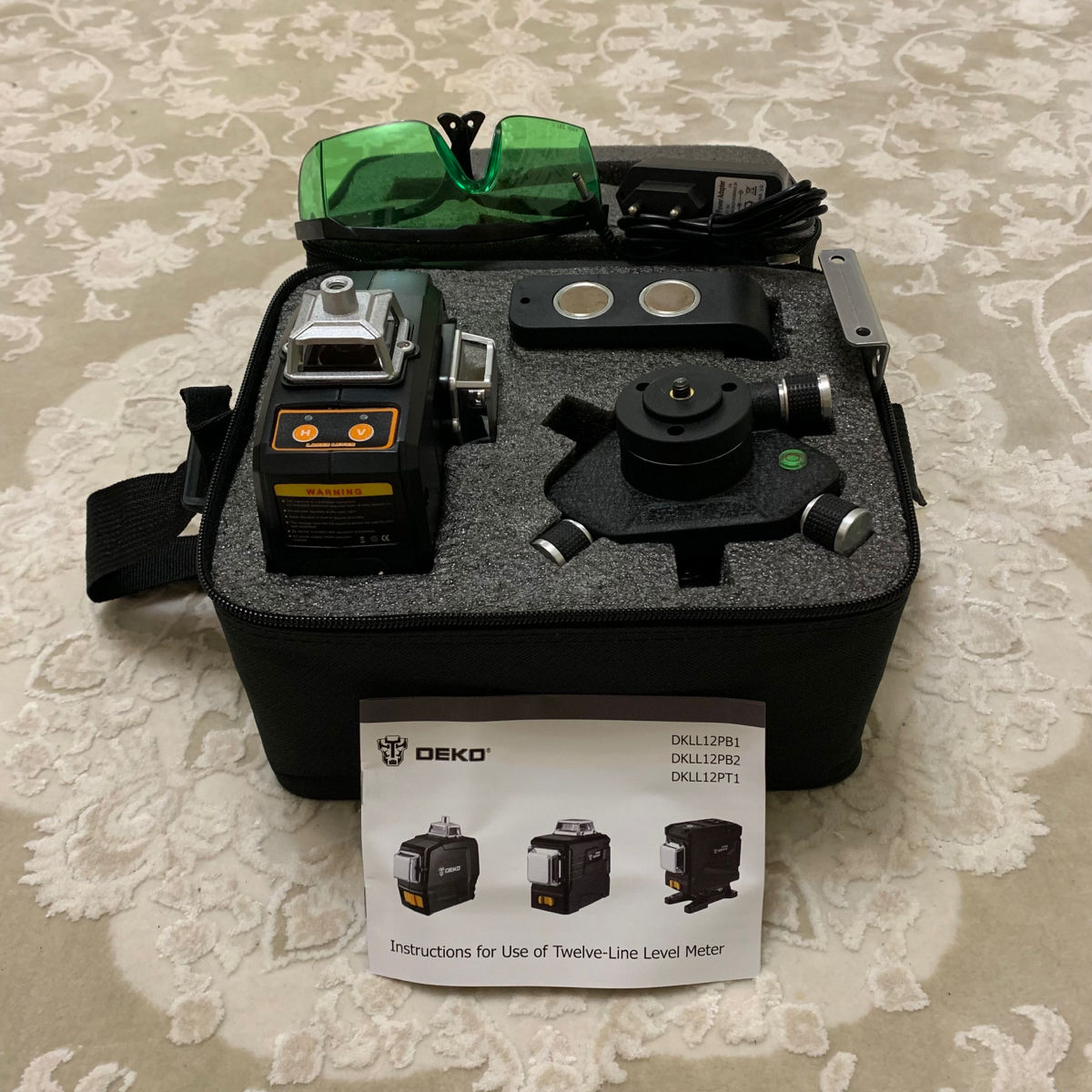 Laser Deko 3D PB1 12 linii + magnet + acumulator +  tripod + livrare gratis фото 1
