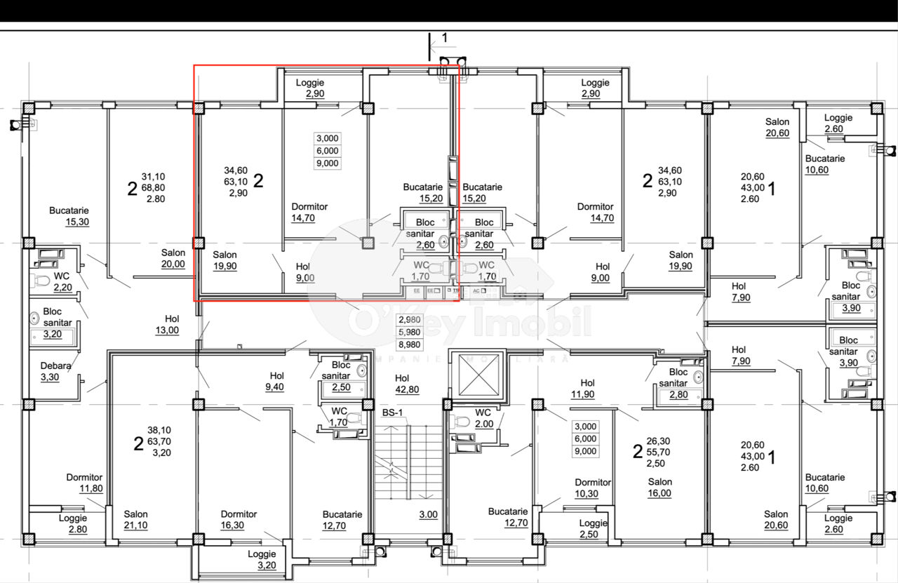 Apartament cu 2 camere, 66 m², Centru, Cojușna, Strășeni foto 13