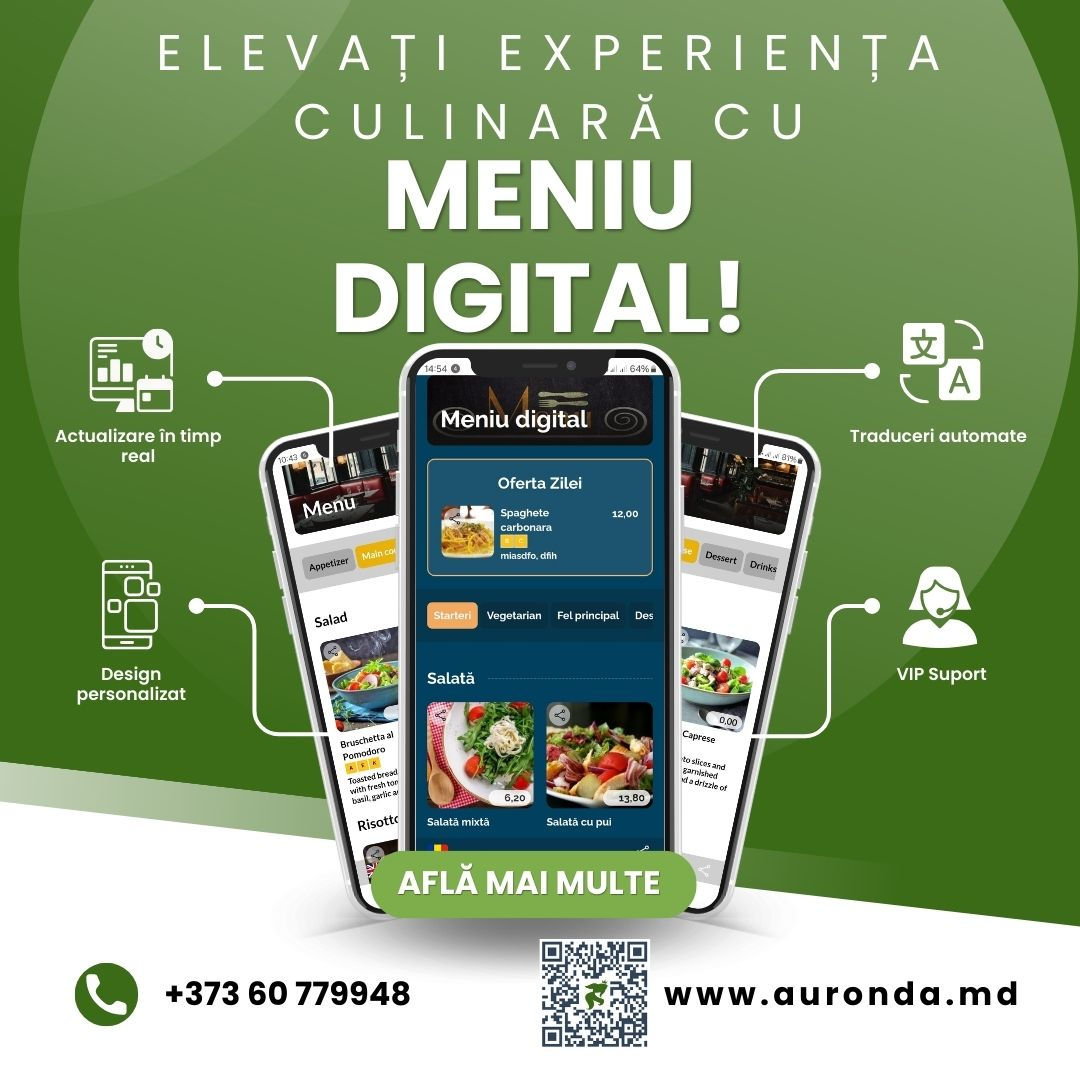 Meniu digital, cu qr code pentru restaurante și cafenele foto 5