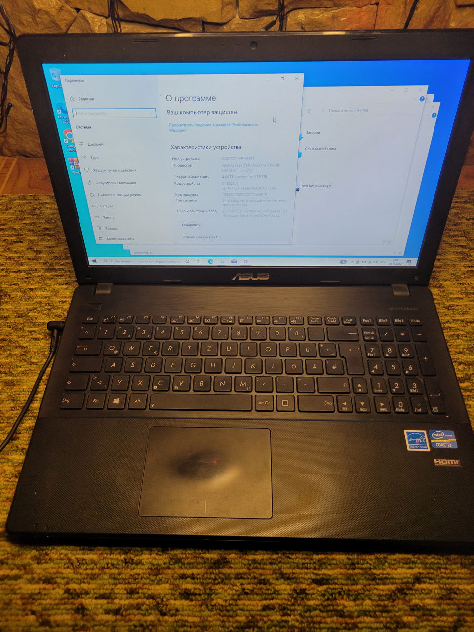 Asus R512 Intel i3