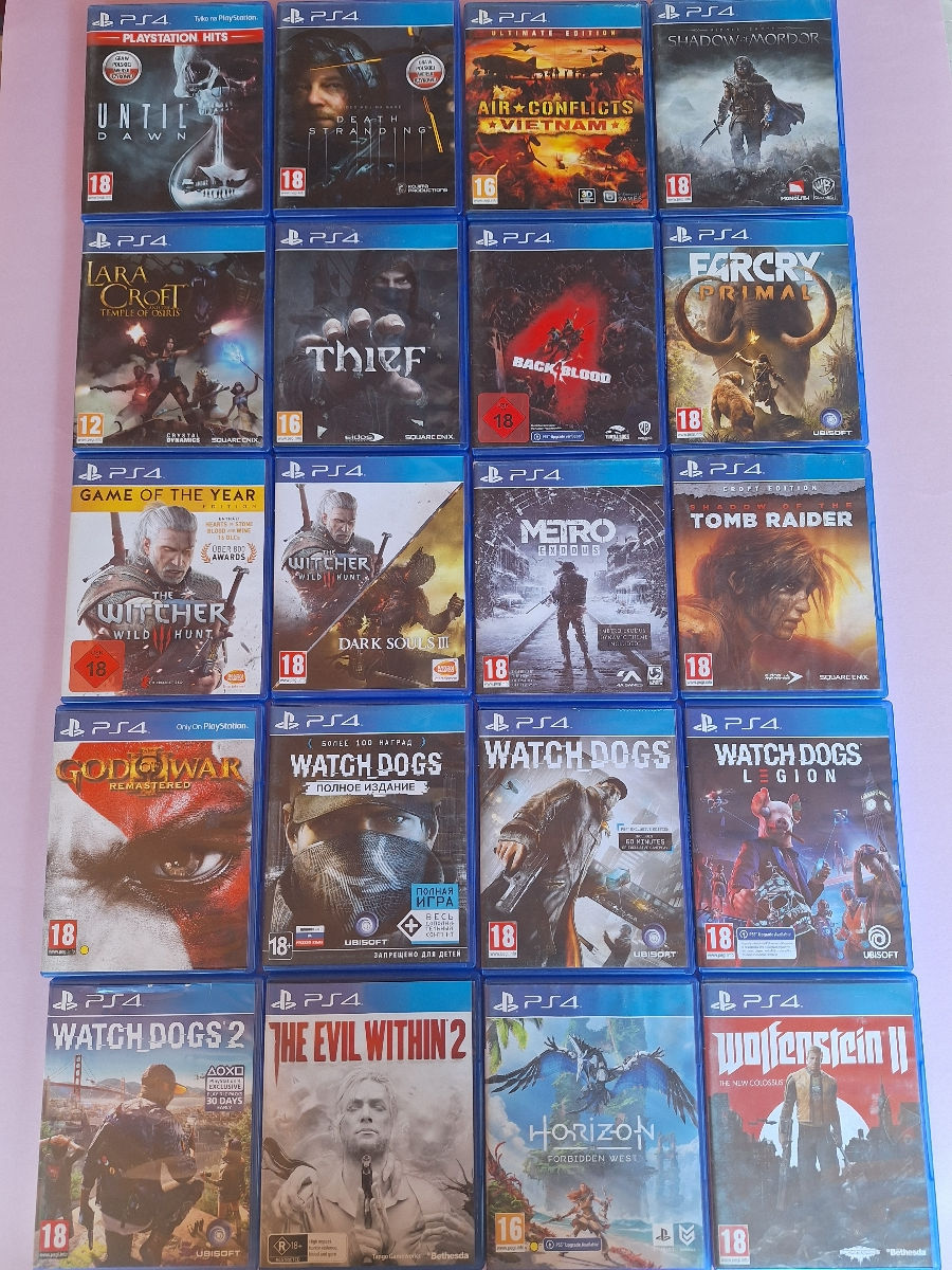 Диск Ps5 Ps4 Days Gone Resident Evil Village, Cod GOW GTA5 GT Rayman  Spiderman.. Ps Plus, Ea Play