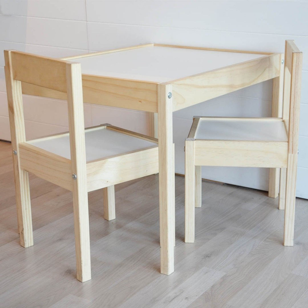 Set masă cu 2 scaune pentru copii IKEA Latt фото 0
