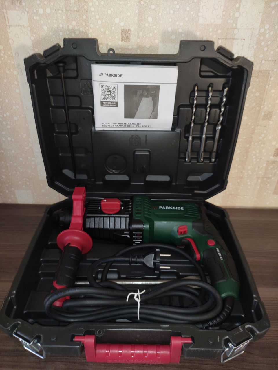 Перфоратор 800 Ватт, Parkside - PBH 800 B1, новый, доставка foto 8