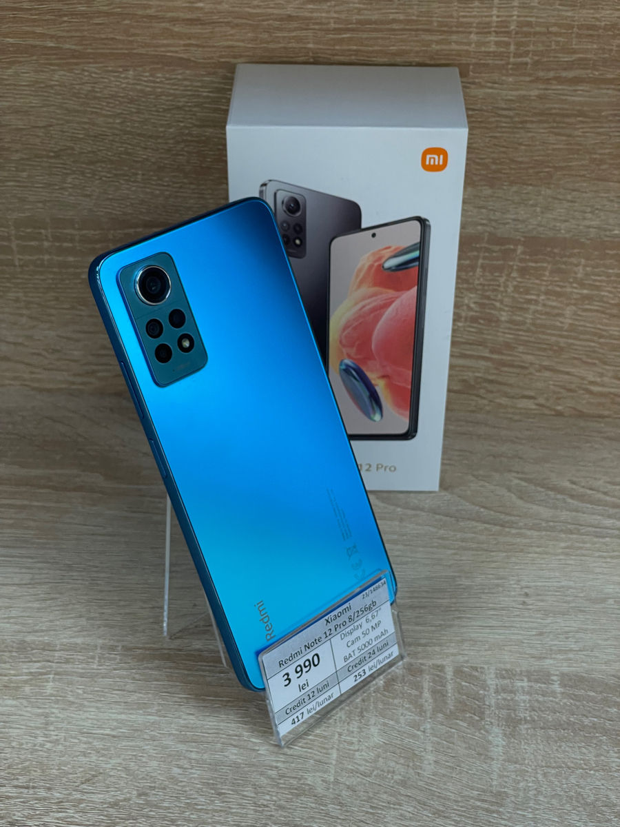 Xiaomi Redmi Note 12 Pro, 8/256Gb, 3990 Lei.