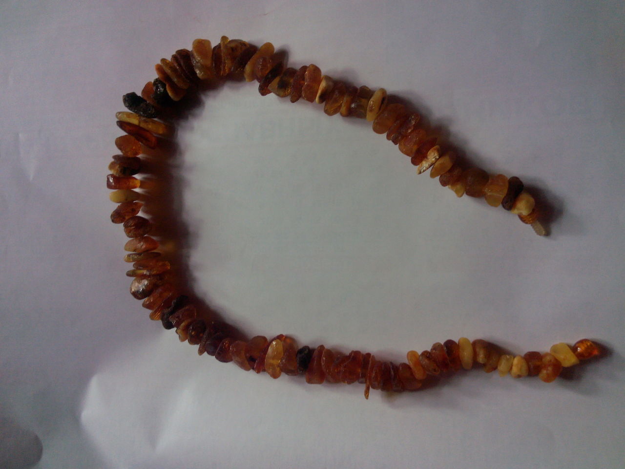 Янтарные бусы "Лечебные" из натурального нешлифованного янтаря