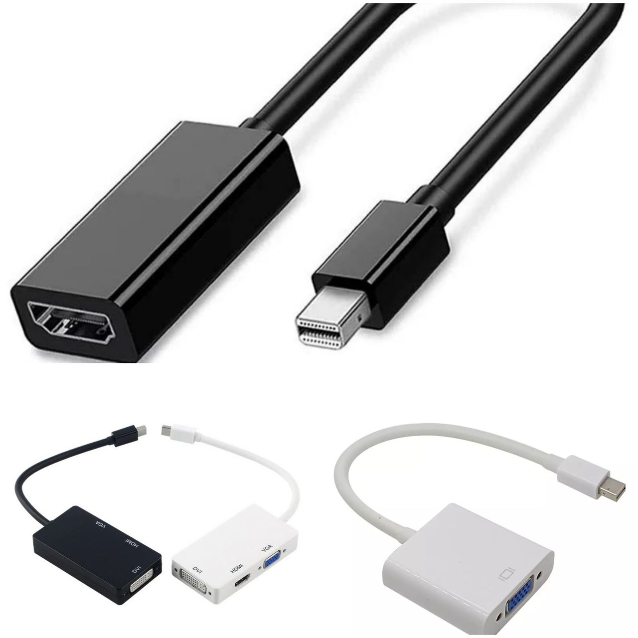 Adapter  Mini  Display PORT/DisPLay port to HDMI.VGA.DVI фото 0