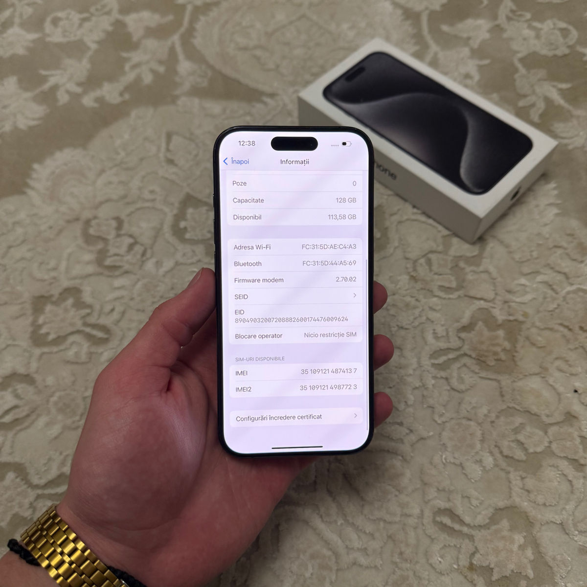 iPhone 15 Pro 128GB Black Titanium фото 9