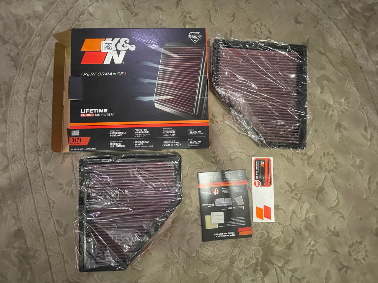 BMW M2 G87, M3 G80 G81, M4 G82 G83 K&N 33-3171 Replacement Air Filter Filtre pentru aer фото 0