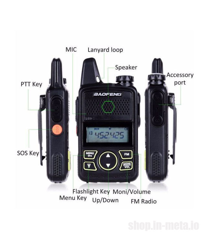 Скидка 20% Распродажа - Мини рация / Mini handheld radio Baofeng BF-T1 foto 6