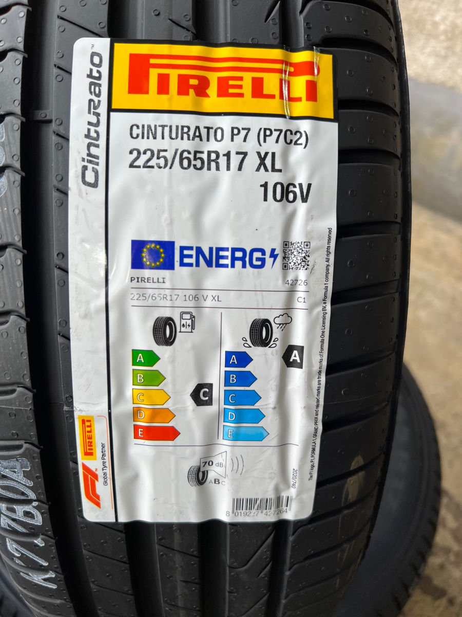 225/65 R17 Pirelli Cinturato P7 (P7C2)/ Доставка, livrare toata Moldova 2023 foto 1