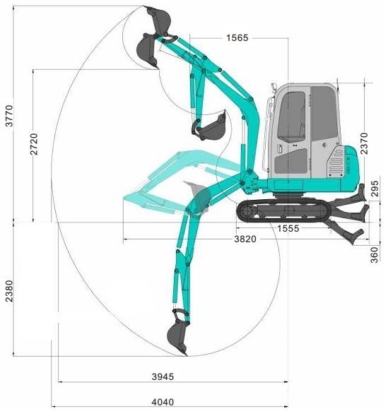 Miniexcavator 2t foto 8