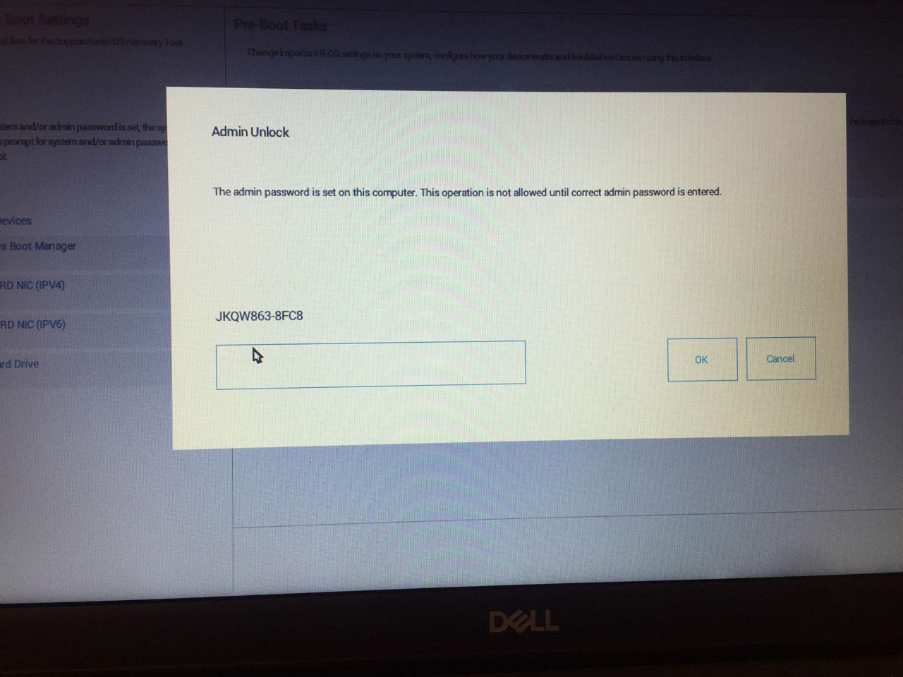 dell bios 8fc8 admin password foto 0