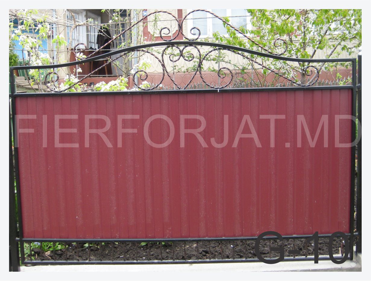 Gard din metal,profnastil , fier forjat foto 5