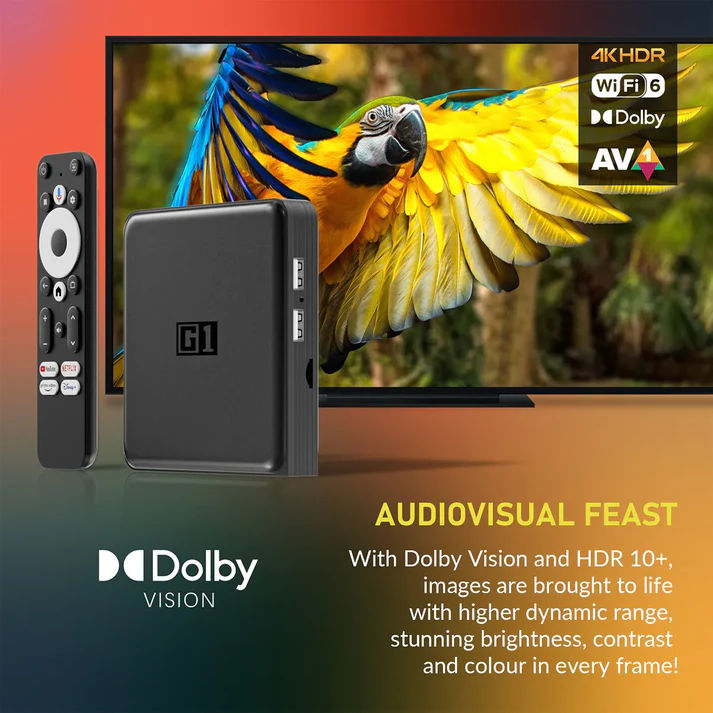 Kinhank G1 сертифицированная Android TV приставка от Google и Netflix 4K фото 3