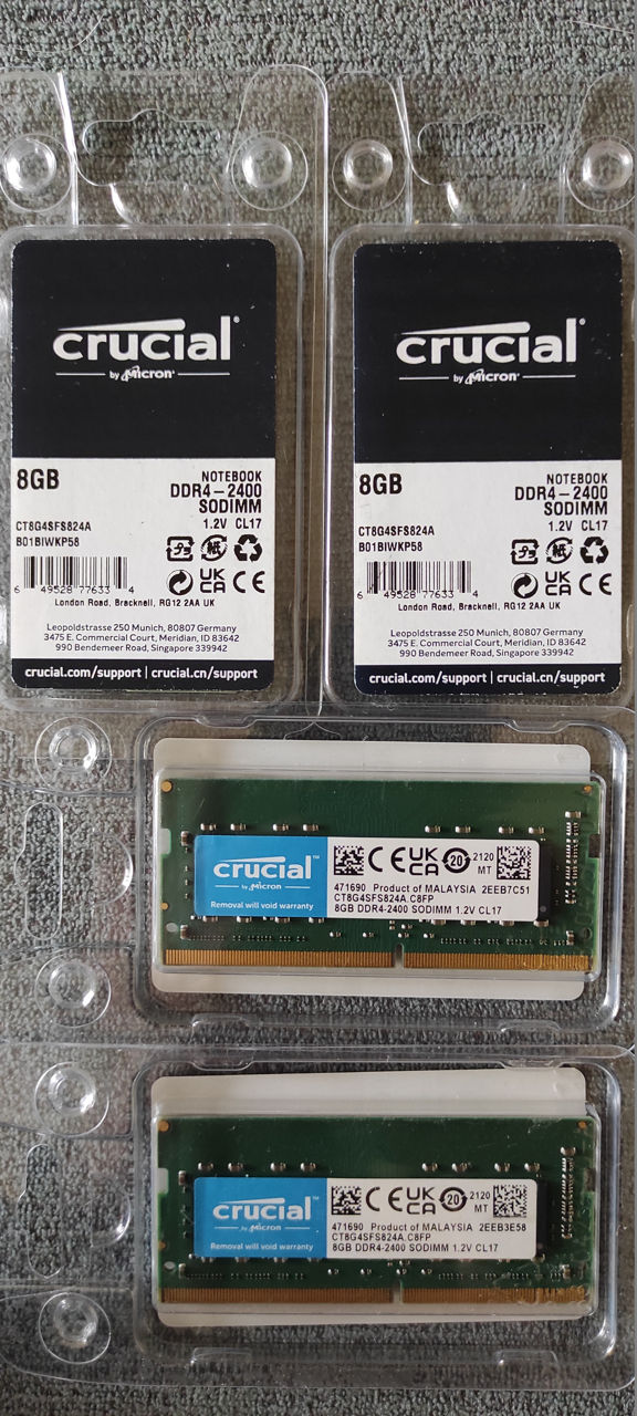 качественная новая и б/у оперативка для ноутбука ddr4 8-16gb, ddr3 ...