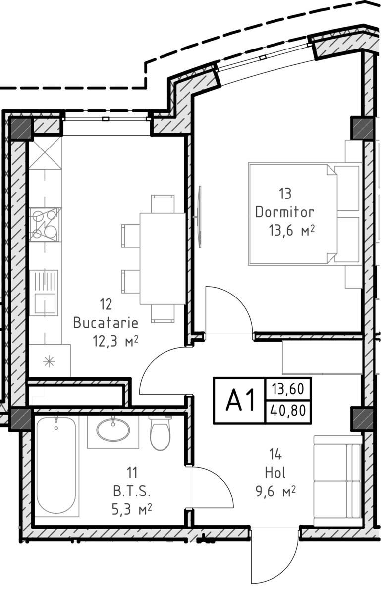 Apartament cu 1 cameră,  Periferie,  Ialoveni foto 8