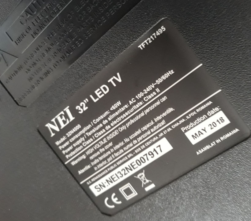 Телевизор led Nei 32 "на З/Ч foto 2