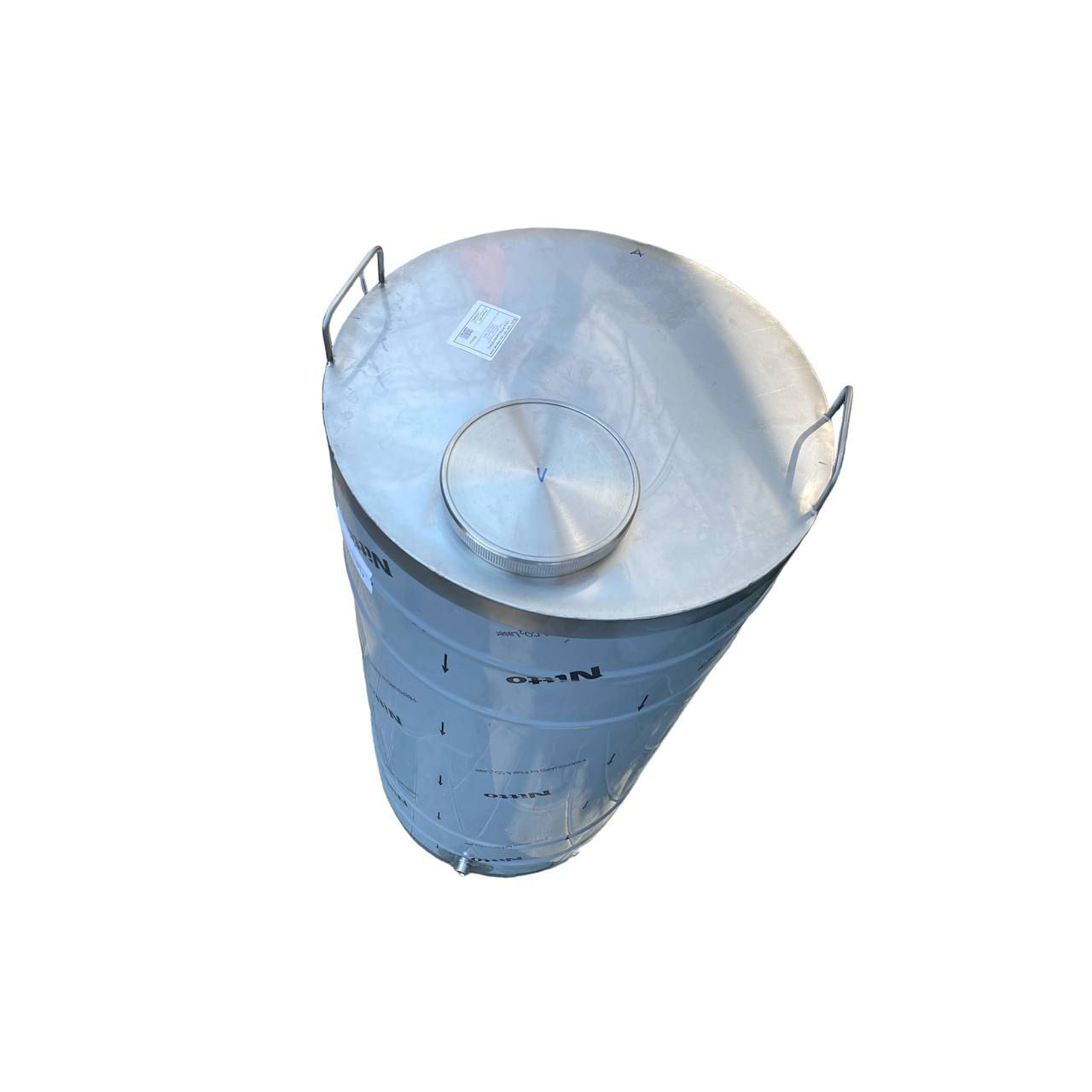 Butoi inox 105 l (cu robinet inox 1/2 si PTFE banda teflon) / Achitare 4-10 rate / Livrare foto 1