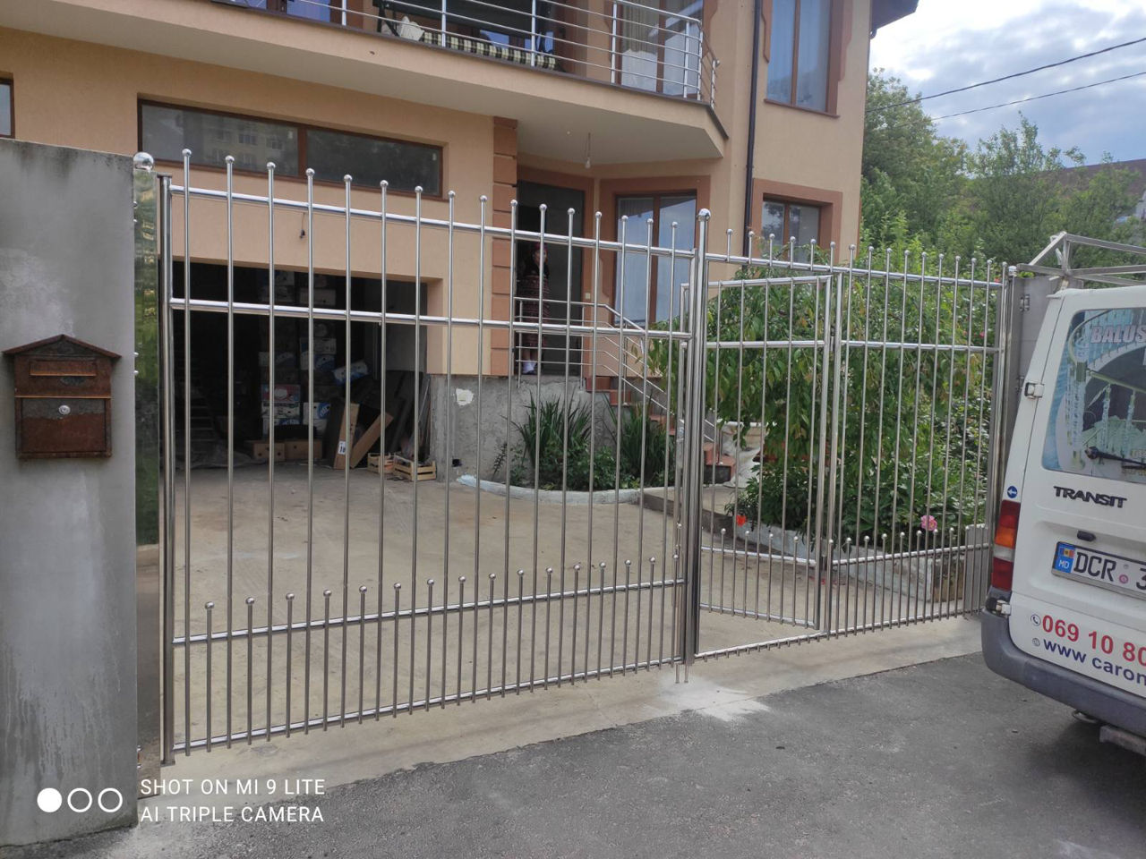 Перила ,  kозырьки из нержавейки    !!!  balustrade din inox si sticla , porti , garduri din inox foto 14