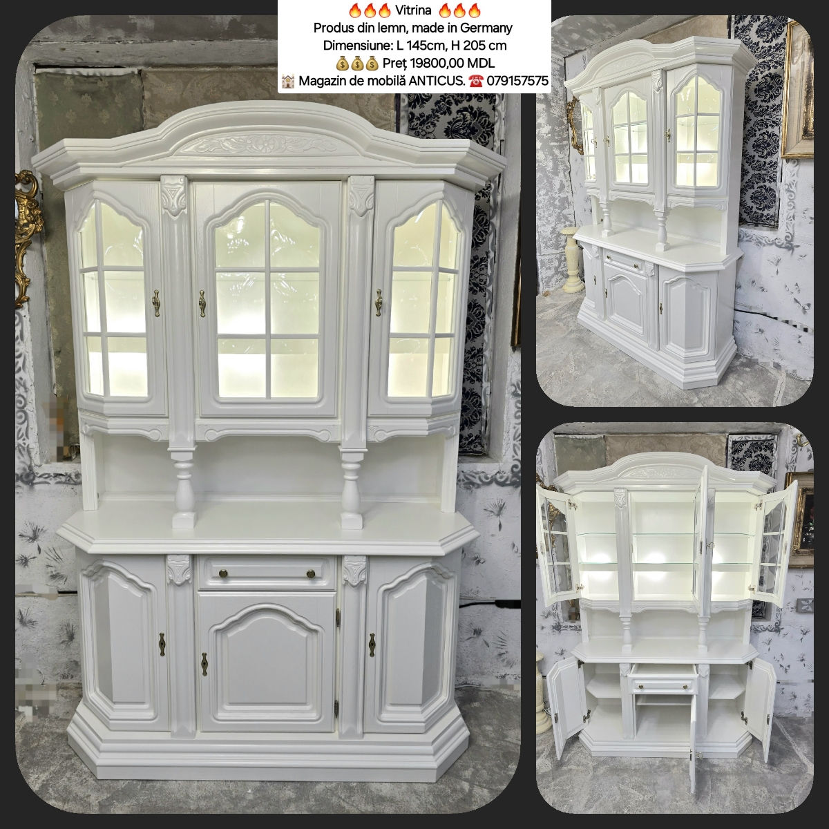 Vitrina, dulap, bufet, dresoir, comod, буфет-витрина, сервант, буфет из массива дерева , комоды фото 7