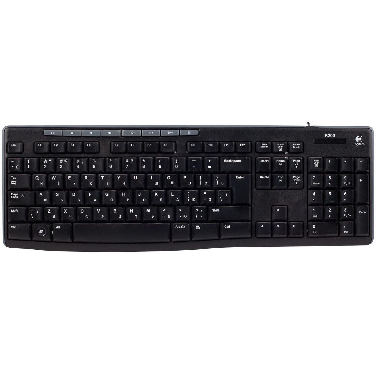 Клавиатура Logitech K200 Black