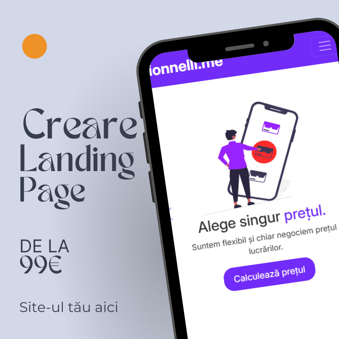 Creare Landing Page + Factură pe companie foto 1
