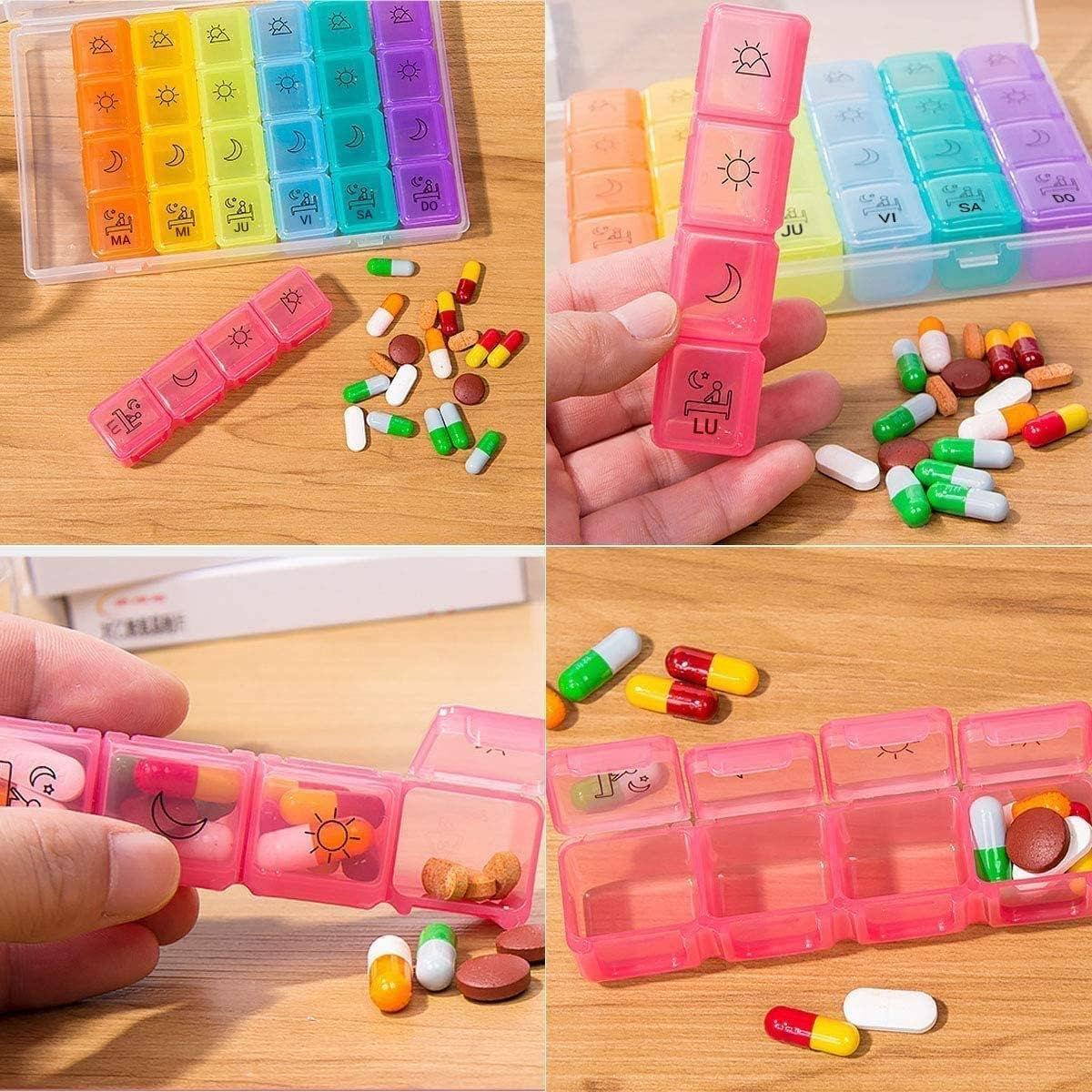 Organizator pentru Pastile de 7 Zile Органайзер для таблеток на 7 дней foto 5
