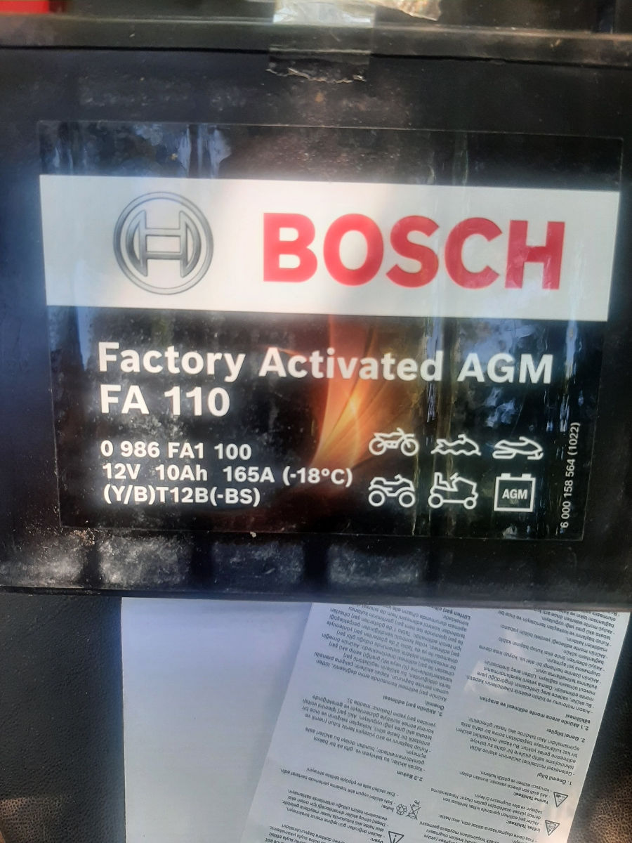 Акомулятор bosch fa 110 acm 12 v 165 a foto 0