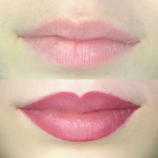 Перманентный макияж пудровый Effect брови,  межресничка, губы foto 6