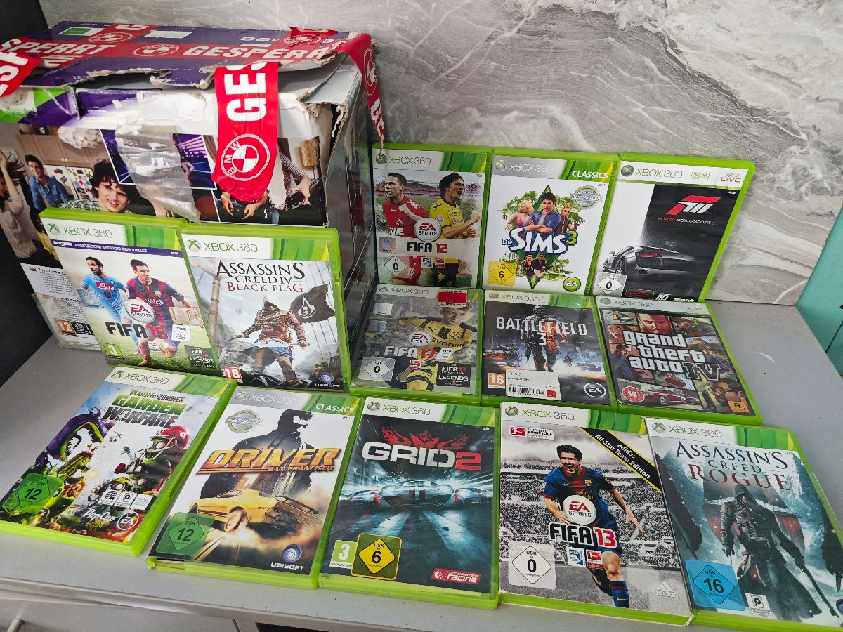 Xbox 360 kinekt + casti(jokuri stare ideala foto 1