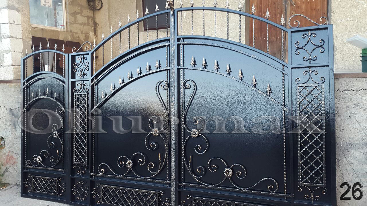 Balustrade , porți,garduri, copertine, gratii, uși metalice și alte confecții din fier forjat. foto 2