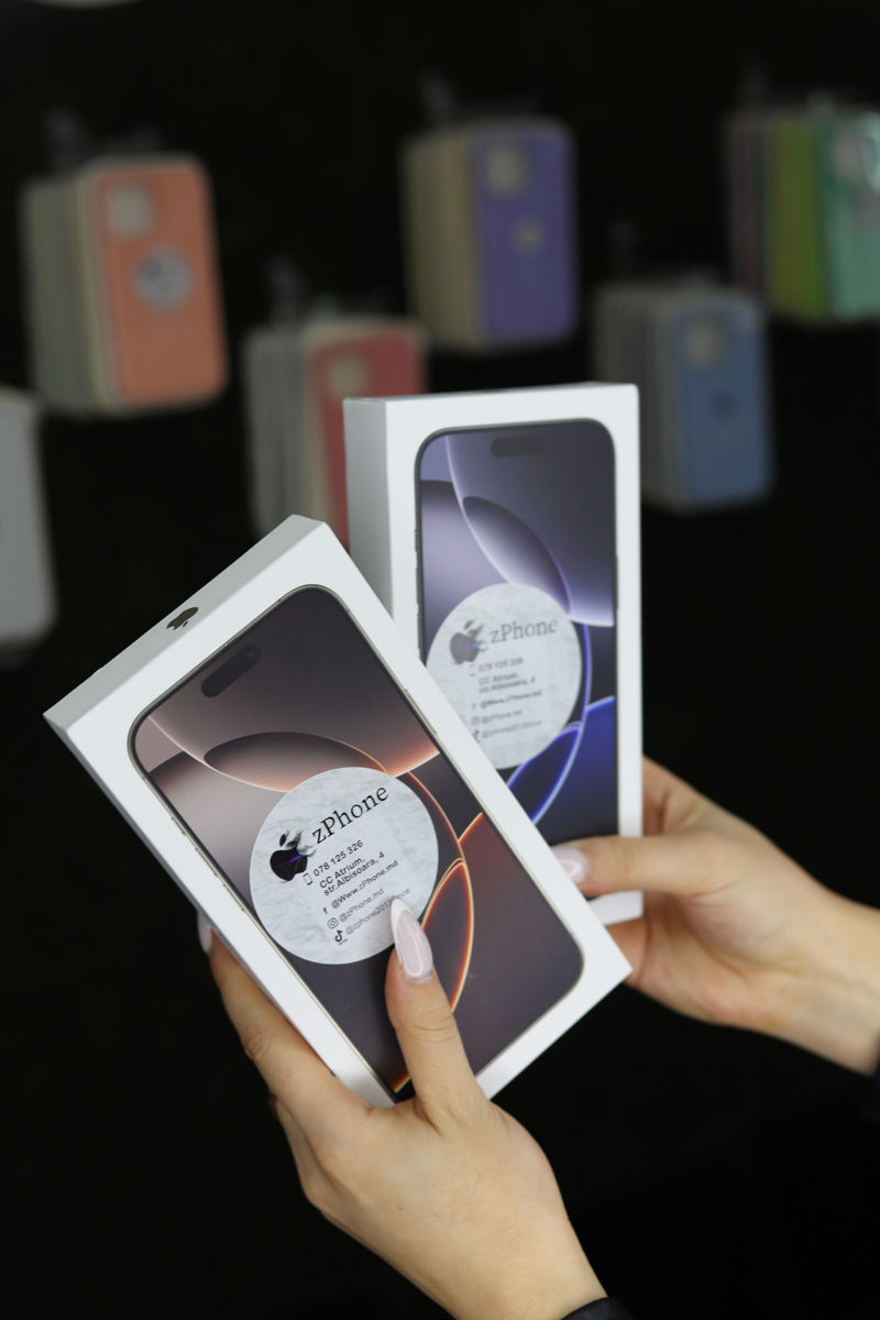 iPhone 16 Pro 256Gb Magazin zPhone Garanție 24Luni (128GB/256GB/512GB/1TB) Disponibile ToateCulorile foto 0