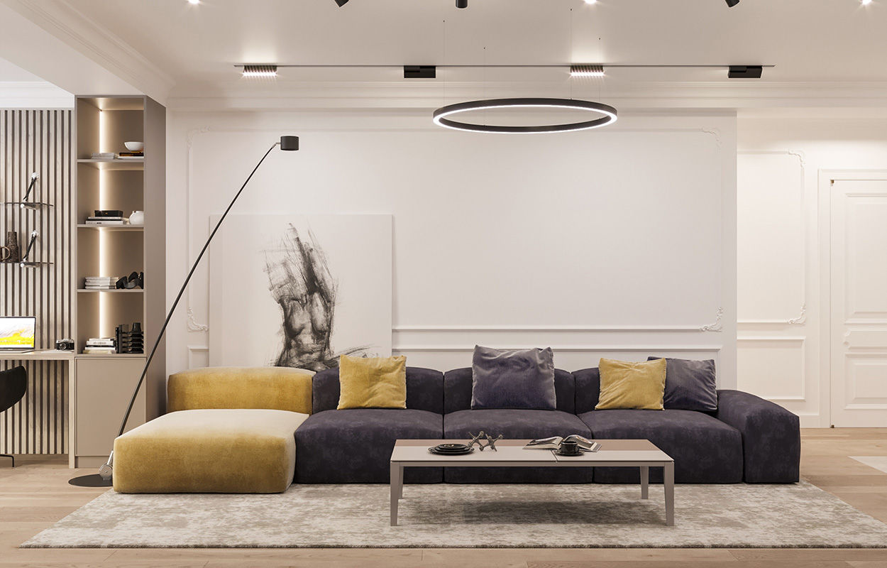 Design interior/ stil modern/ 107m2/ proiecte/ dormitoare/ decor/ arhitectură/ apartament foto 1