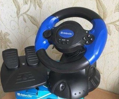 Игровой руль Defender Adrenaline Mini LE USB, мини, 10 кнопок